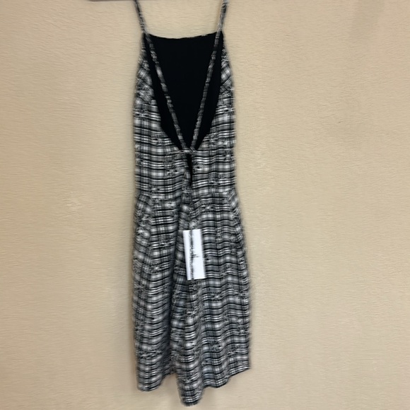 Urban Outfitters NWT Plaid Back Tie Floral mini Dress size Small - Picture 5 of 7